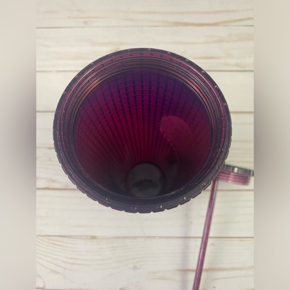 Starbucks Studded Plum Purple Grid Disco Holiday Cold Cup Tumbler 24oz - Picture 8 of 8